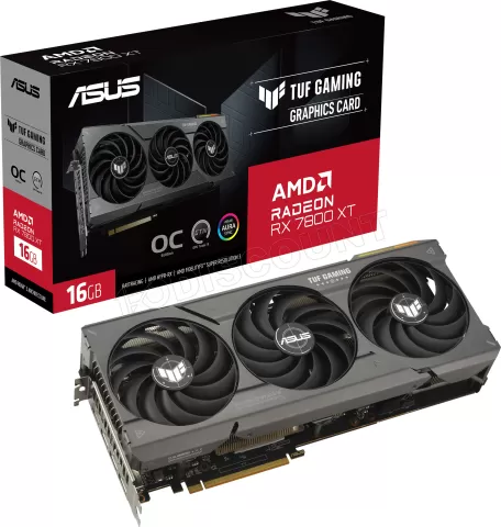 Photo de Carte Graphique AMD Asus Radeon RX 7800 XT Tuf Gaming OC 16Go