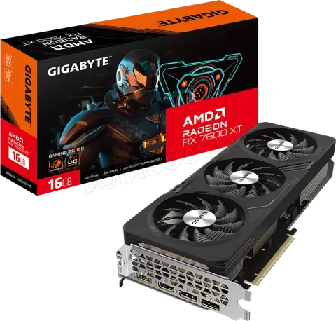 Photo de Carte Graphique AMD Gigabyte Radeon RX 7600 XT Gaming OC 16Go