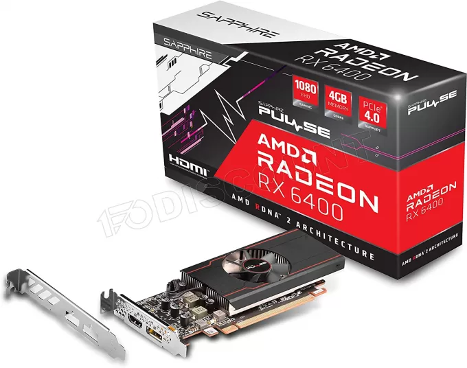 Carte Graphique AMD Sapphire Radeon RX 6400 Pulse 4Go