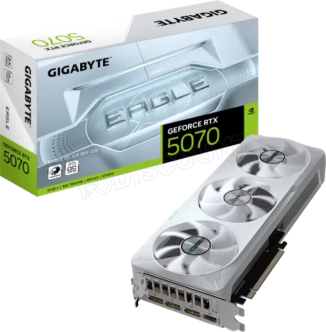 Photo de Carte Graphique Gigabyte GeForce RTX 5070 Eagle OC Ice SFF