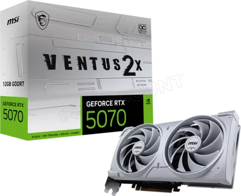 Photo de Carte Graphique MSI GeForce RTX 5070 Ventus 2X OC White