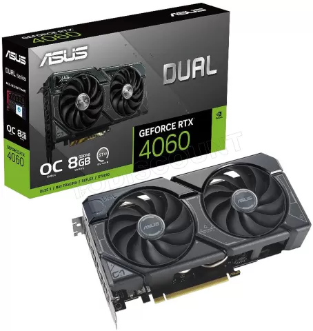 Photo de Carte Graphique Nvidia Asus GeForce RTX 4060 Dual Evo OC V2 8Go