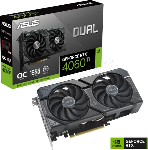 Photo de Carte Graphique Nvidia Asus GeForce RTX 4060 Ti Dual OC 16Go