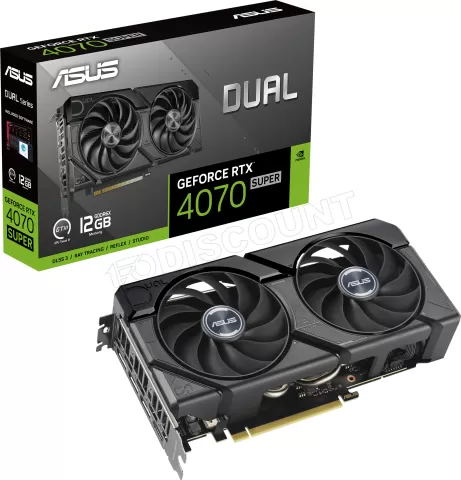 Photo de Carte Graphique Nvidia Asus GeForce RTX 4070 Super Dual Evo 12Go