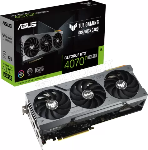 Photo de Carte Graphique Nvidia Asus GeForce RTX 4070 Ti Super Tuf Gaming 16Go