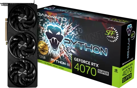 Photo de Carte Graphique Nvidia Gainward GeForce RTX 4070 Super Python III OC 12Go