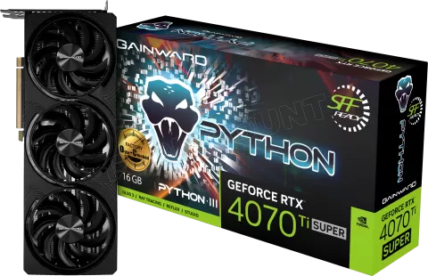 Photo de Carte Graphique Nvidia Gainward GeForce RTX 4070 Ti Super Python III OC 16Go