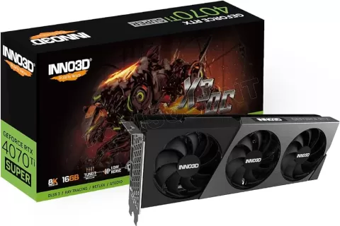 Photo de Carte Graphique Nvidia Inno3D GeForce RTX 4070 Ti Super X3 OC 16Go