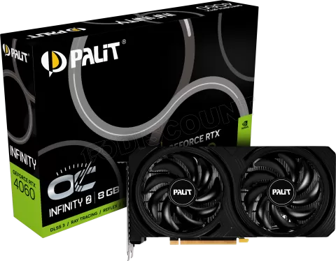 Photo de Carte Graphique Nvidia Palit GeForce RTX 4060 Infinity 2 OC 8Go