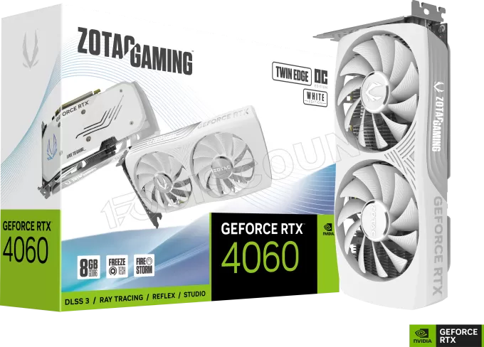 Carte Graphique Nvidia Zotac GeForce RTX 4060 Twin Edge OC White 8Go