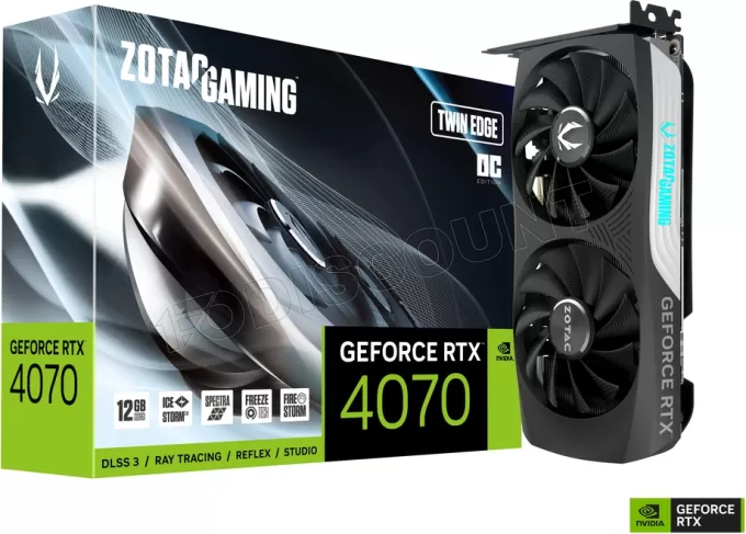 Carte Graphique Nvidia Zotac GeForce RTX 4070 Twin Edge OC 12Go