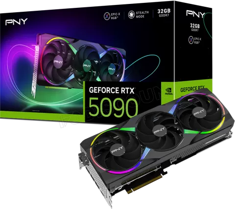 Photo de Carte Graphique PNY GeForce RTX 5090 Epic-X Triple Fan OC