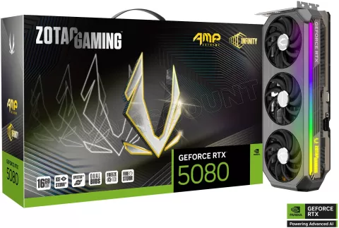 Photo de Carte Graphique Zotac GeForce RTX 5080 Amp Extreme Infinity