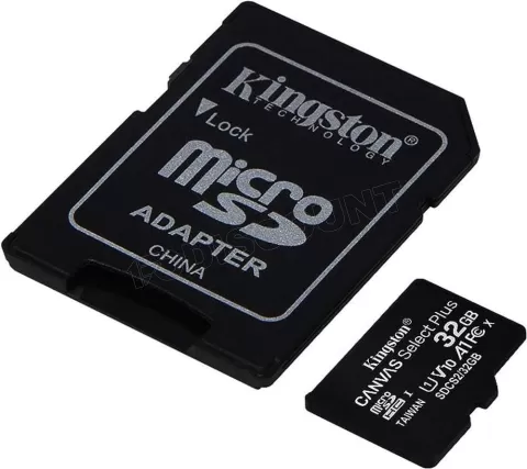 Photo de Carte mémoire Micro SD Kingston Canvas Select Plus - 32Go