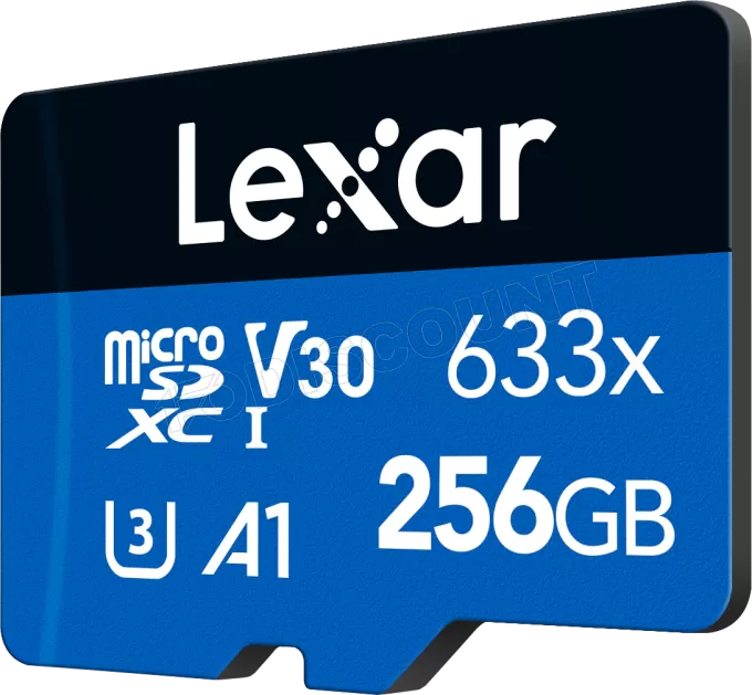 Carte mémoire Micro SD Lexar 633x - 256Go avec adaptateur