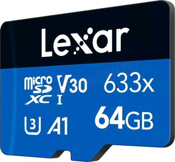 Carte mémoire Micro SD Lexar 633x - 64Go