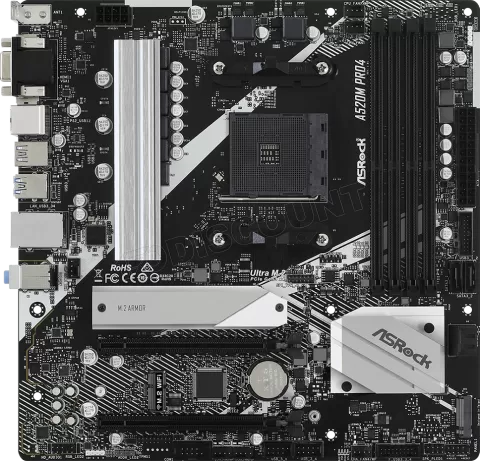 Photo de Carte Mère ASRock A520M Pro4 (AM4) Micro-ATX