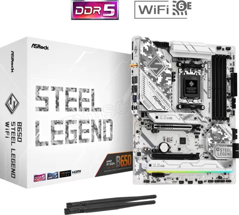 Photo de Carte Mère ASRock B650 Steel Legend WiFi (AM5)