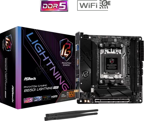 Photo de Carte Mère ASRock B650I Phantom Gaming Lightning (AM5) Mini ITX