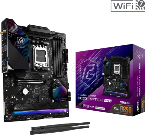 Photo de Carte Mère ASRock B850 Phantom Gaming Riptide WiFi (AM5)