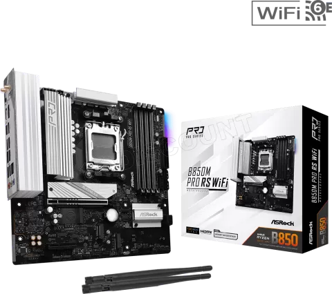 Photo de Carte Mère ASRock B850M Pro Race Sport WiFi (AM5) Micro ATX