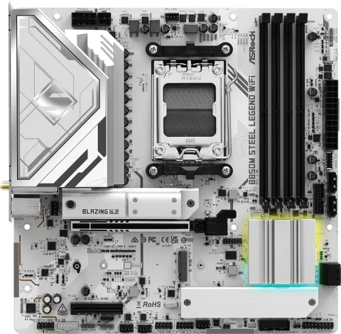 Photo de Carte Mère ASRock B850M Steel Legend WiFi (AM5) Micro ATX