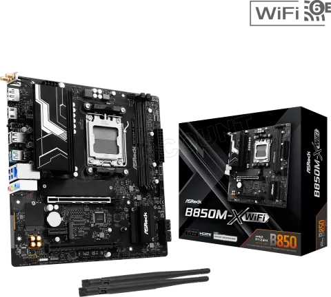 Photo de Carte Mère ASRock B850M-X WiFi (AM5) Micro ATX