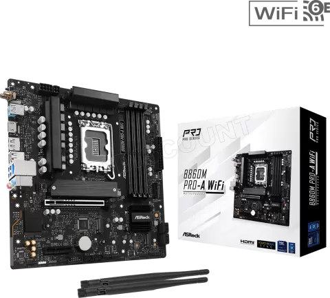 Photo de Carte Mère ASRock B860M Pro-A WiFi (Intel LGA 1851) Micro ATX