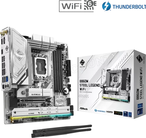 Photo de Carte Mère ASRock B860M Steel Legend WiFi (Intel LGA 1851) Micro ATX