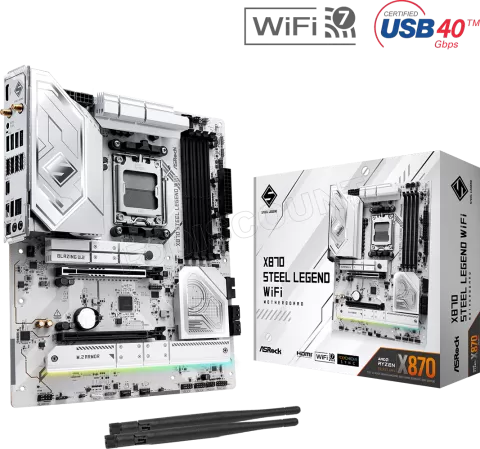 Photo de Carte Mère ASRock X870 Steel Legend WiFi (AMD AM5)