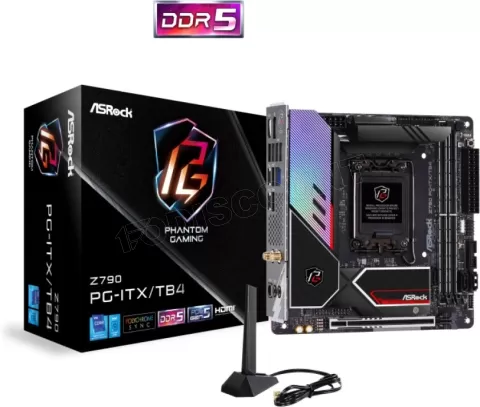 Photo de Carte Mère ASRock Z790 Phantom Gaming-ITX/TB4 DDR5 (Intel LGA 1700) Mini ITX