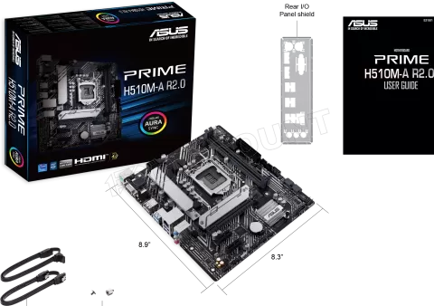 Photo de Carte Mère Asus Prime H510M-A R2.0 (Intel LGA 1200) Micro ATX