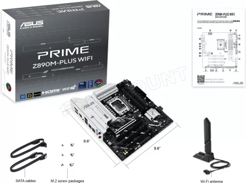 Photo de Carte Mère Asus Prime Z890M-Plus WiFi (Intel LGA 1851) Micro ATX