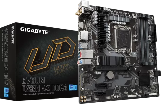 Carte Mère Gigabyte B760M DS3H AX DDR4 (Intel LGA 1700) Micro ATX