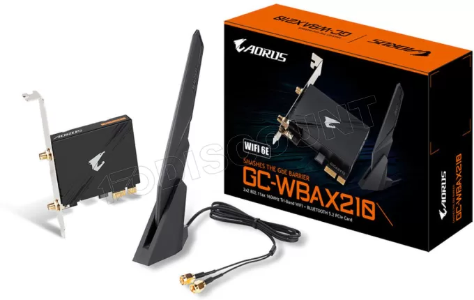 Carte Réseau PCIe WiFi/Bluetooth Gigabyte GC-WBAX210 (AX2000)