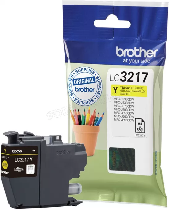 Cartouche d'encre Brother LC3217 (Jaune)