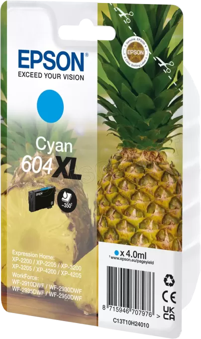 Cartouche d'encre Epson Ananas 604 XL (Cyan)