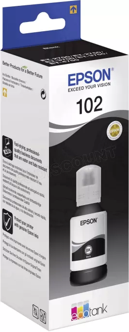 Cartouche d'encre Epson EcoTank 102 127ml (Noir)