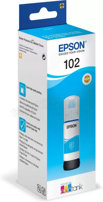 Cartouche d'encre Epson EcoTank 102 70ml (Cyan)