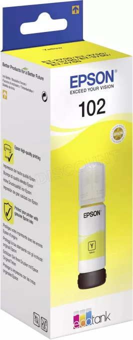 Cartouche d'encre Epson EcoTank 102 70ml (Jaune)