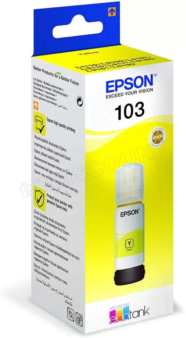 Cartouche d'encre Epson EcoTank 103 65ml (Jaune)