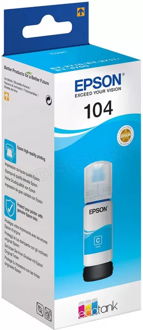 Cartouche d'encre Epson EcoTank 104 65ml (Cyan)