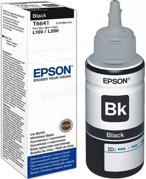 Cartouche d'encre Epson EcoTank T6641 70ml (Noir)