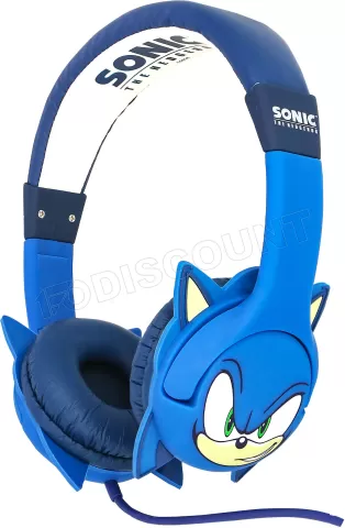 Photo de Casque filaire pour enfant Sega Sonic le Hérisson (Bleu)
