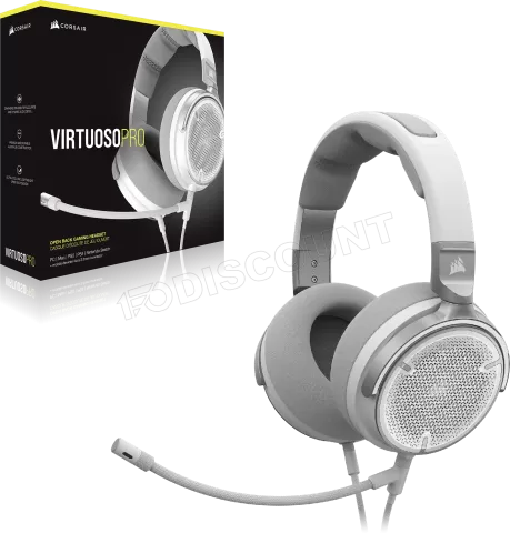 Photo de Casque Gamer filaire Corsair  Virtuoso Pro (Blanc)