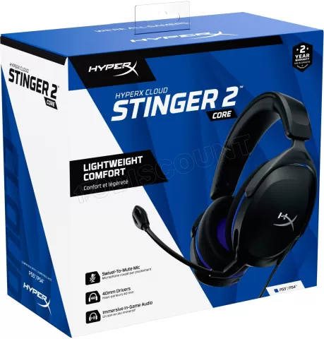 Photo de Casque Gamer filaire HyperX Cloud Stinger 2 Core PS (Noir)