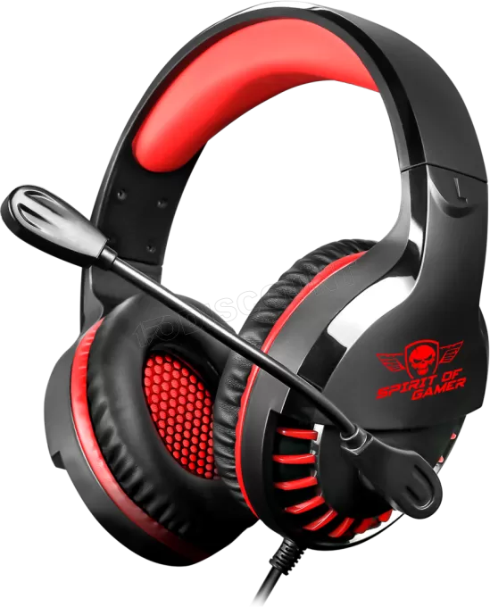 Casque Gamer filaire Spirit of Gamer Pro-H3 (Noir/Rouge)