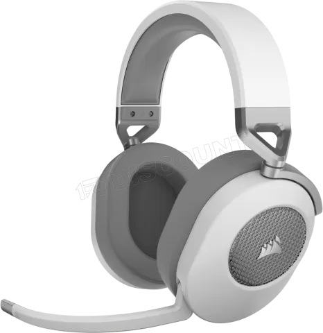 Photo de Casque Gamer sans fil Corsair HS65 (Blanc)