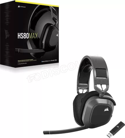 Photo de Casque Gamer sans fil Corsair HS80 Max (Noir)