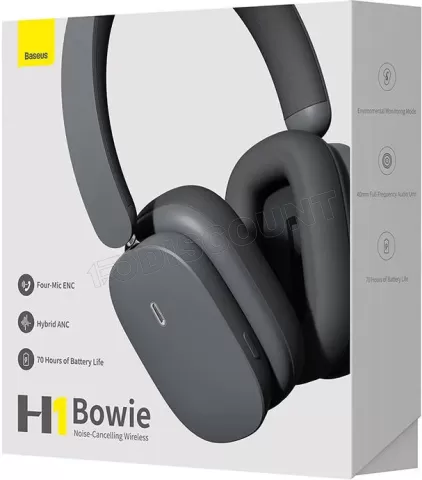 Photo de Casque Micro Bluetooth Baseus Bowie H1 (Noir)